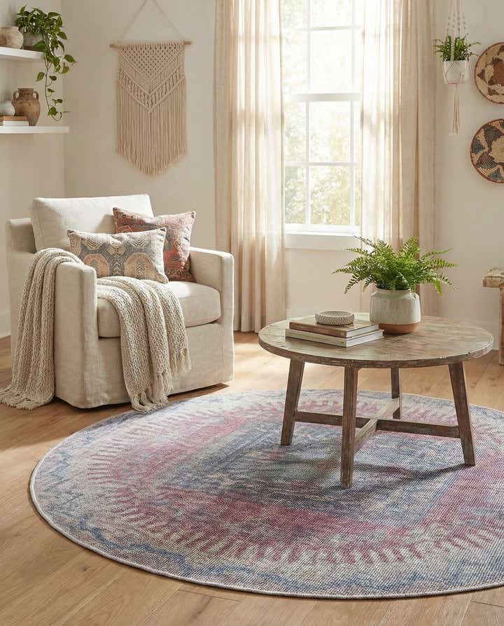 4' x 4' Washable Sisu Round Rug