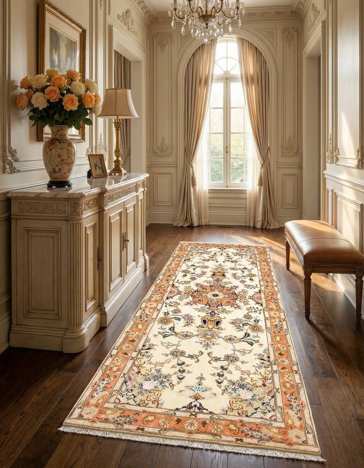 Detail image of 2' 7 x 7' 2 Tabriz Runner Rug