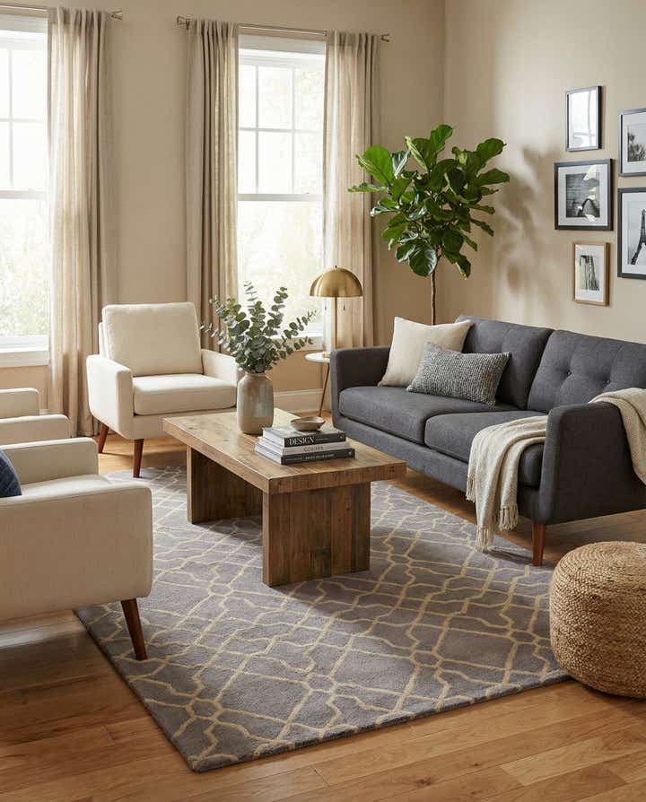 5' 1 x 8' Luna Wool Rug