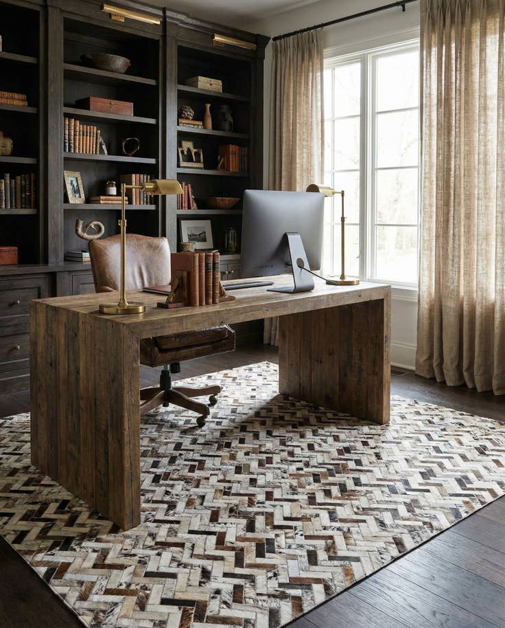 Detail image of 5' x 7' 5 Cowhide Rug