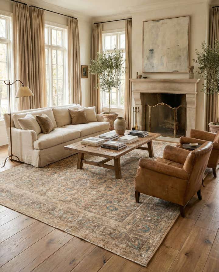 9' 8 x 12' 9 Hand Knotted Ultra Vintage Persian Wool Rug