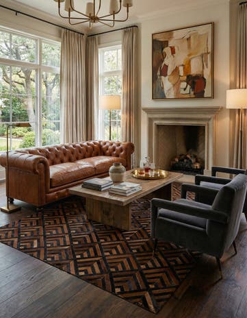 5' 1 x 7' 11 Cowhide - Patchwork Rug