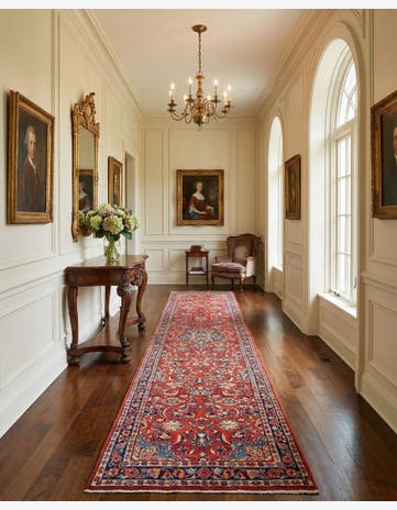 2' 7 x 14' 10 Sarouk Wool Runner Rug