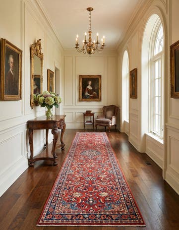 2' 7 x 14' 10 Sarouk Wool Runner Rug