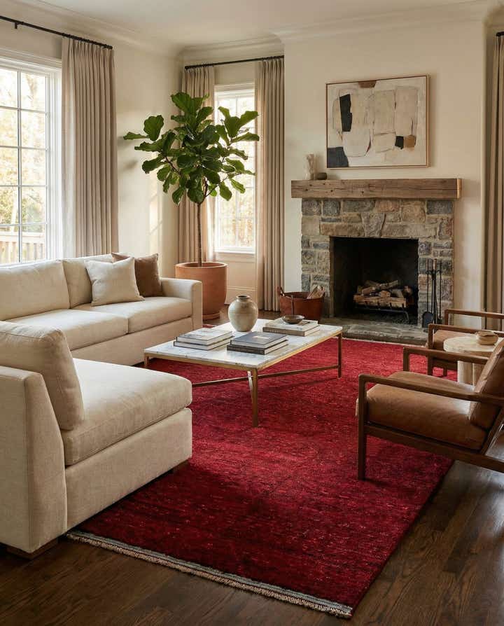 8' 9 x 12' 9 Hand Knotted Moroccan Wool Rug