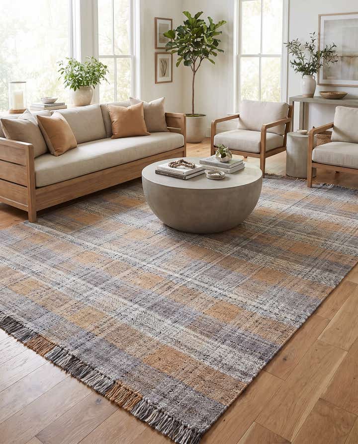275cm x 365cm Leicht zu reinigen Eco Plaid Washable Innen- / Außenbereich Teppich