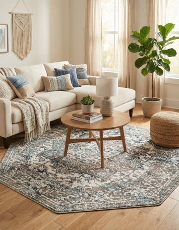 7' 10 x 7' 10 Arlington Octagon Rug