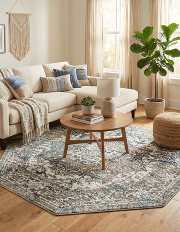 7' 10 x 7' 10 Arlington Octagon Rug