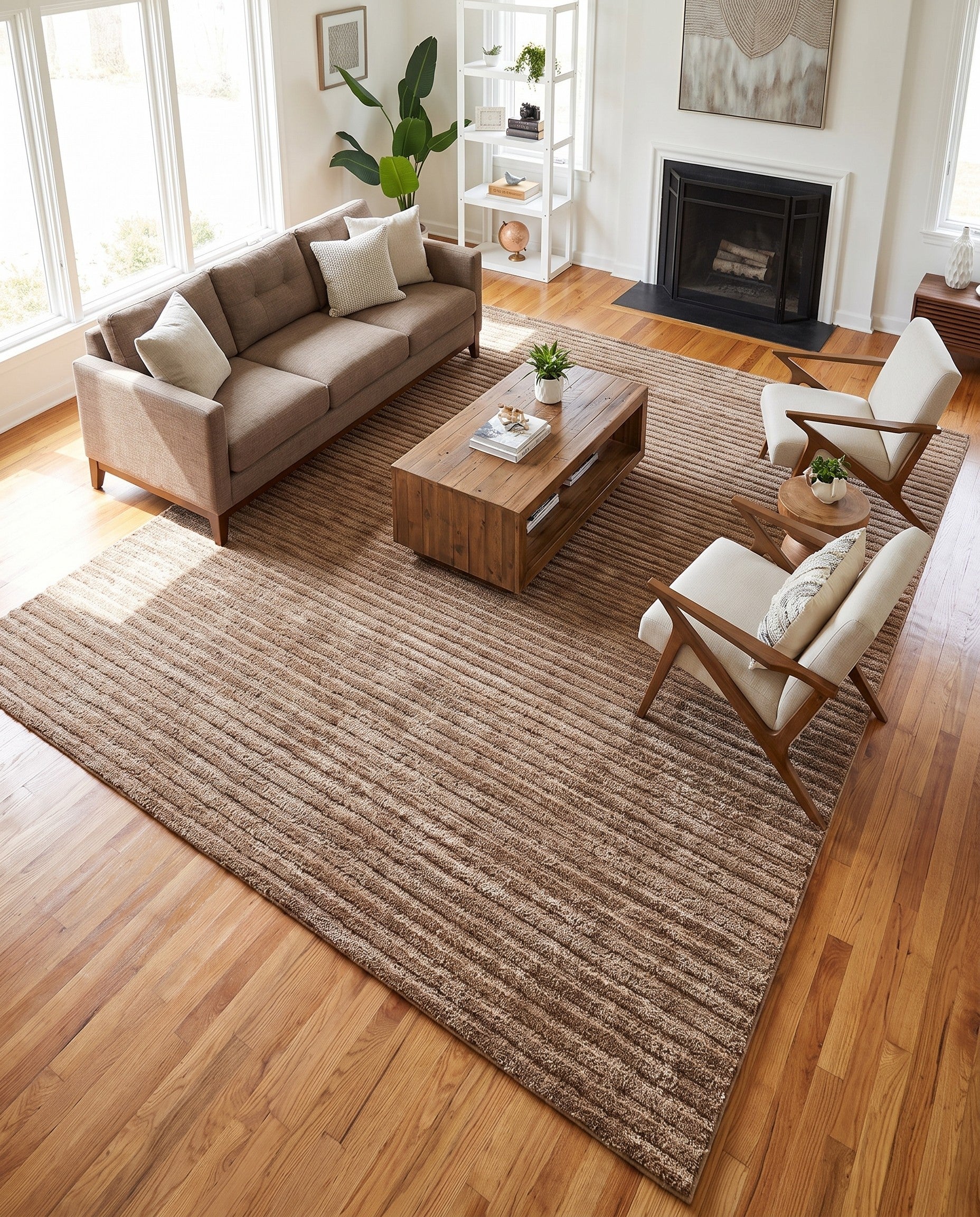 10' x 13' Solid Frieze Rug