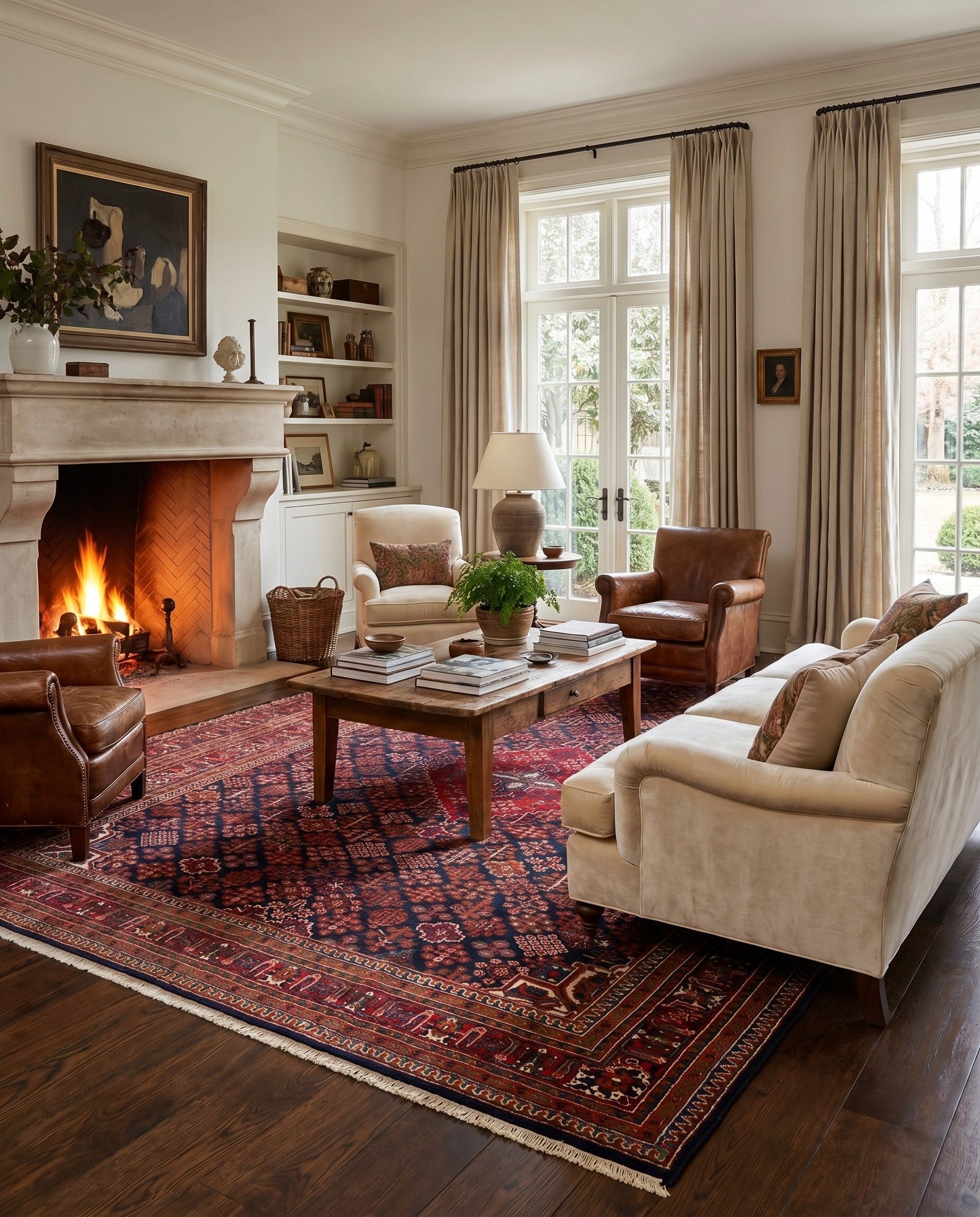 7' 6 x 10' 4 Hand Knotted Maymeh Wool Rug