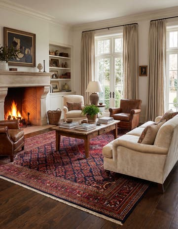 7' 6 x 10' 4 Hand Knotted Maymeh Wool Rug