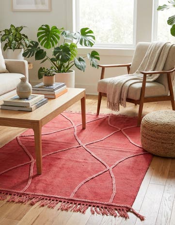 3' 3 x 4' 10 Hand Woven Kilim Modern Wool Rug