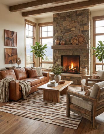 5' x 8' Cowhide Rug