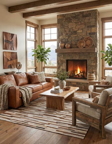 5' x 8' Cowhide Rug