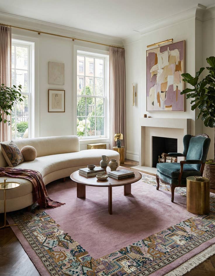 Detail image of 8' x 9' 10  Hand Knotted Tibet Wool Rug