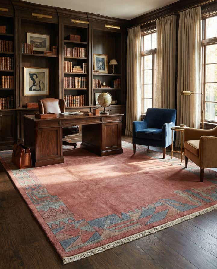 8' 1 x 11' 2 Hand Knotted Tibet Wool Rug