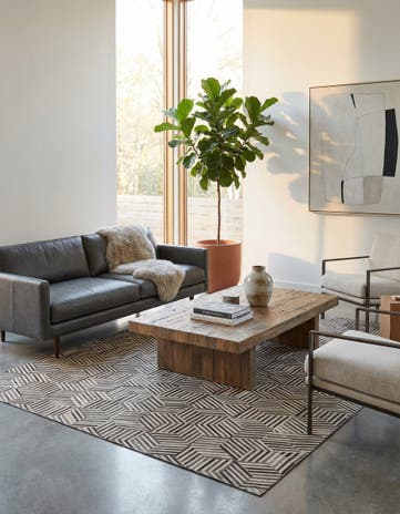 4' 11 x 8' 1 Cowhide - Patchwork Rug