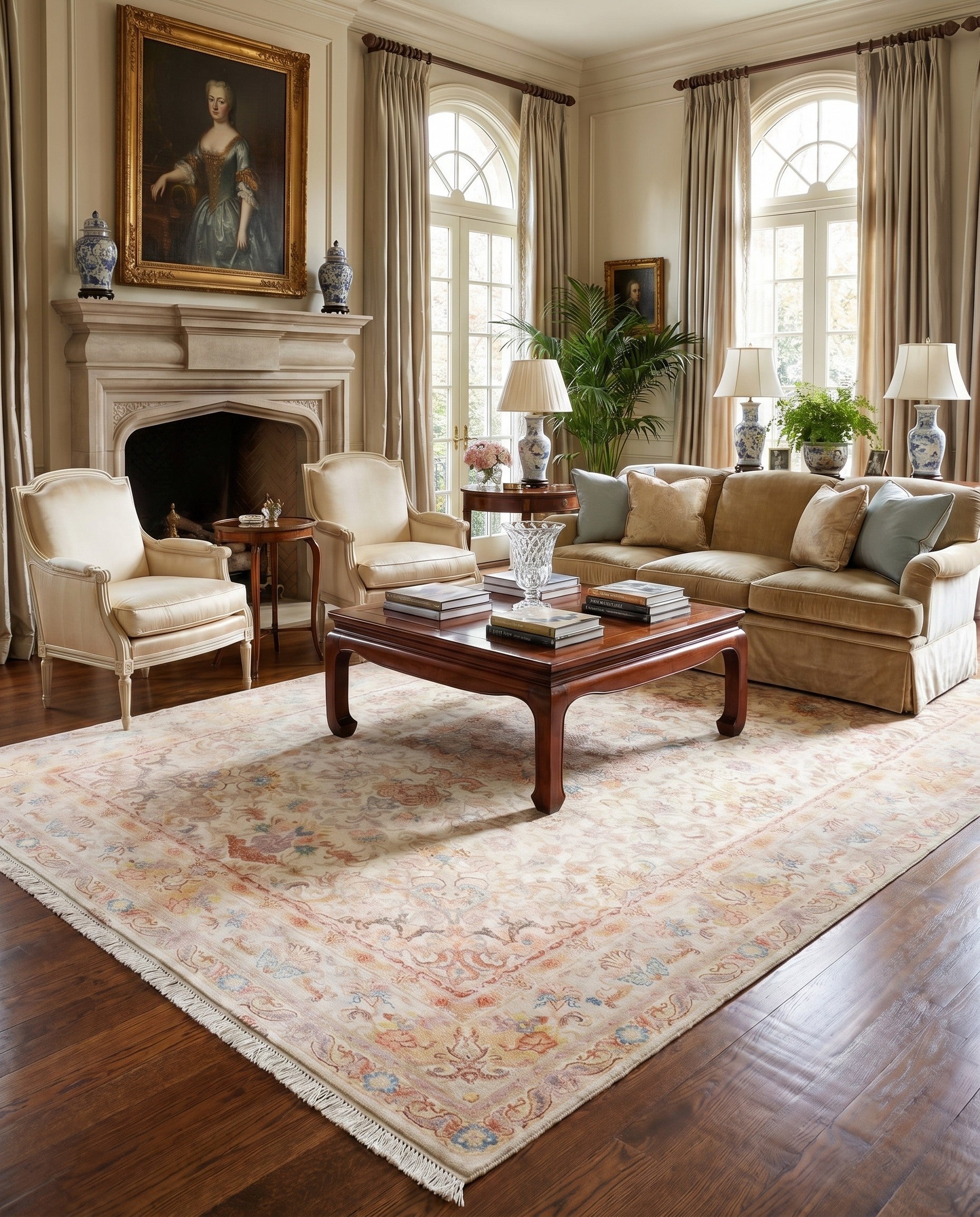 6' 6 x 10' Hand Knotted Tabriz Persian Rug