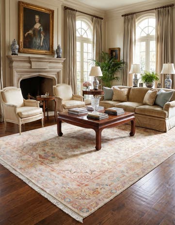 6' 6 x 10' Hand Knotted Tabriz Persian Rug