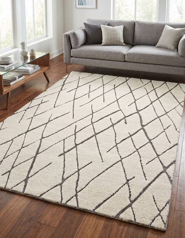 Pure Ivory Atlas Moroccan Wool Rug