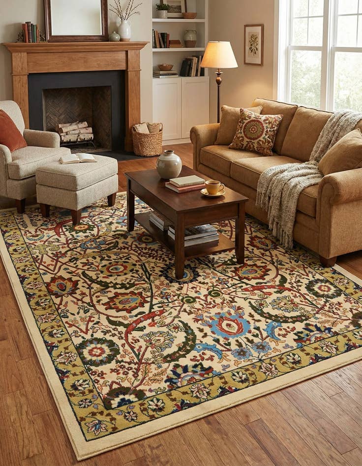 Detail image of 7' x 10' Isfahan Design Rug