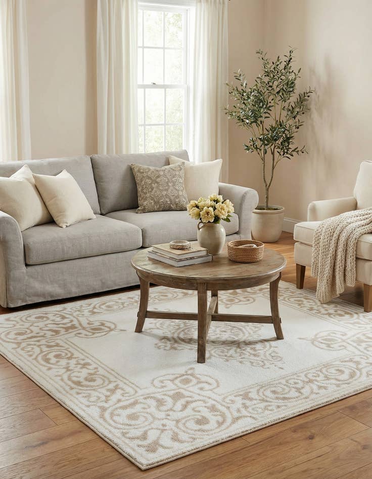 Detail image of 3' 3 x 3' 3 Hermitage Square Rug