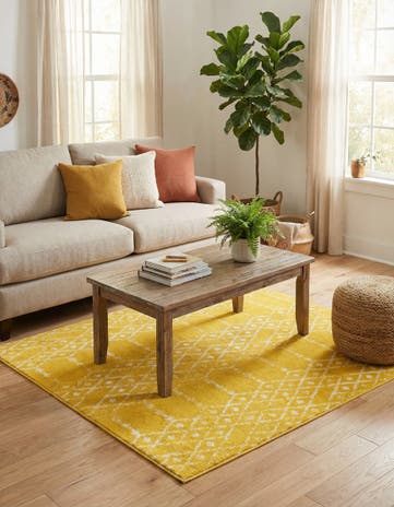 4' x 4' Paxon Trellis Square Rug