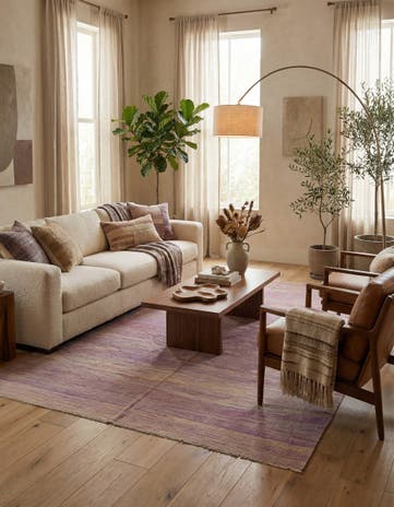 6' 6 x 9' 10 Hand Woven Kilim Modern Wool Rug