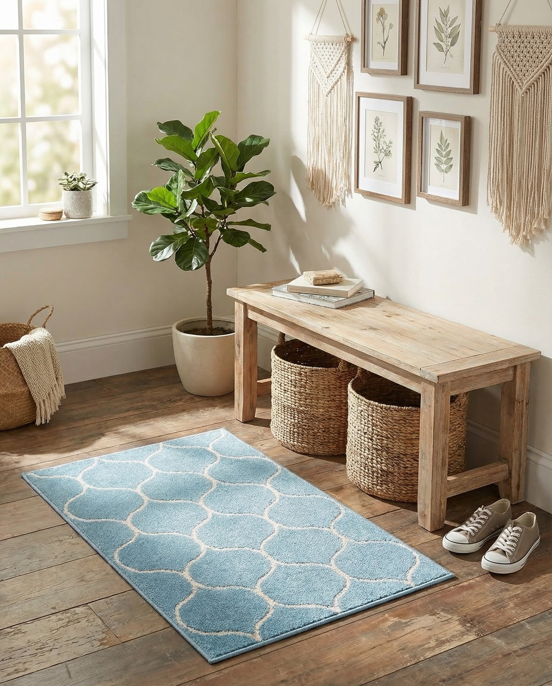 2' x 3' Trellis Frieze Rug