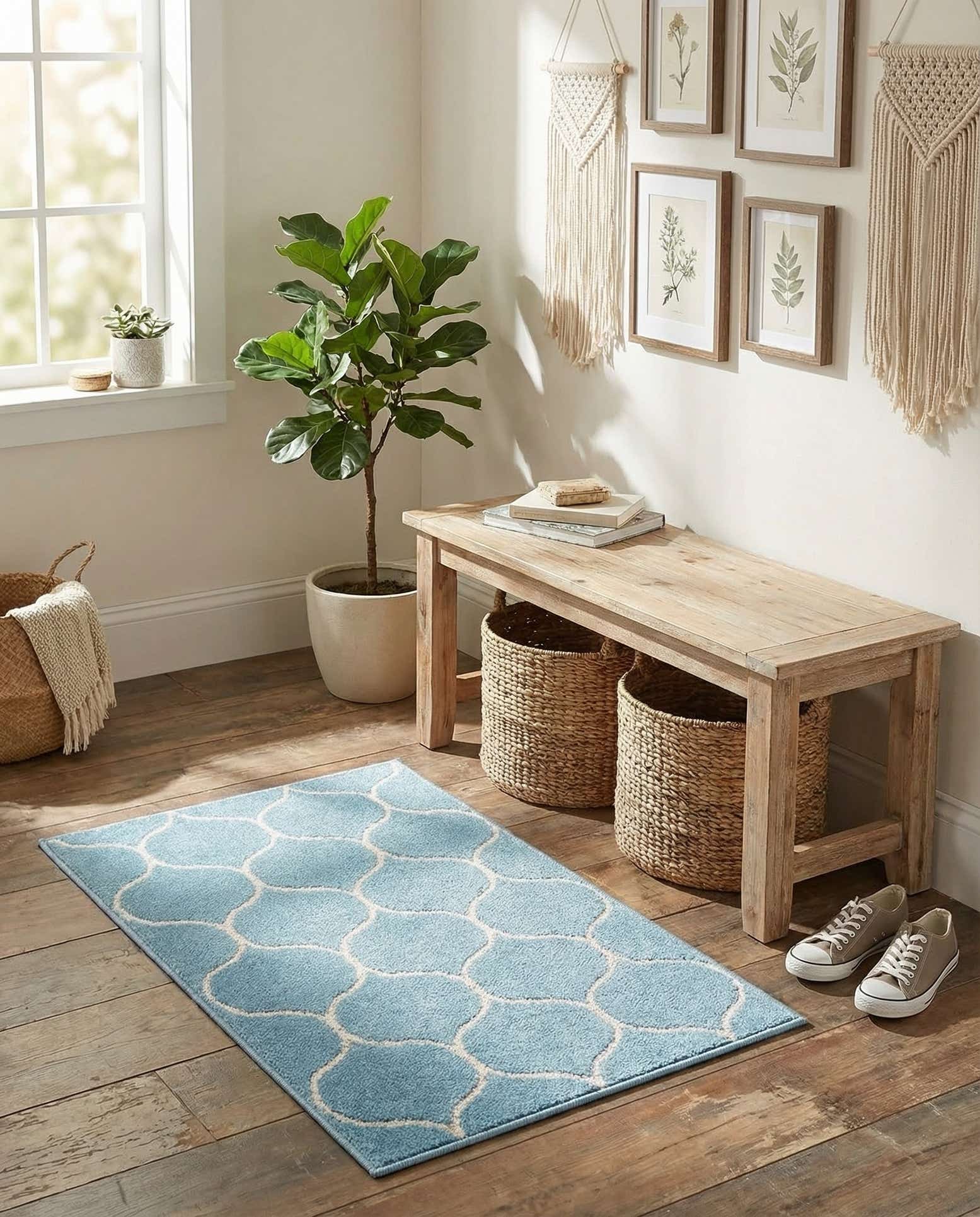 2' x 3' Lattice Frieze Rug