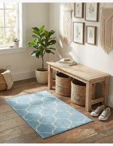 2' x 3' Trellis Frieze Rug