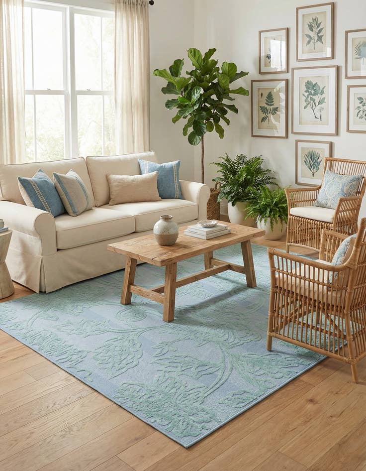 Detail image of 9' x 12' Easy-Clean Aruba Indoor / Outdoor Rug