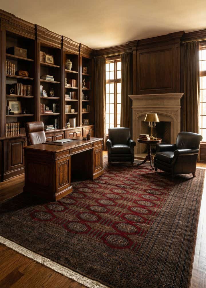 10' 2 x 14' 3 Hand Knotted Bokhara Oriental Wool Rug