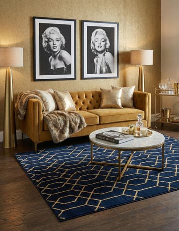 6' x 9' Marilyn Monroe™ Glam Trellis Rug