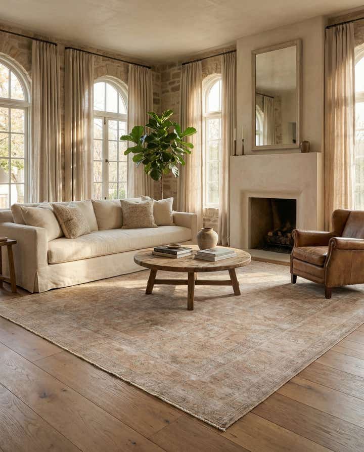 9' 6 x 12' 9 Hand Knotted Ultra Vintage Persian Wool Rug