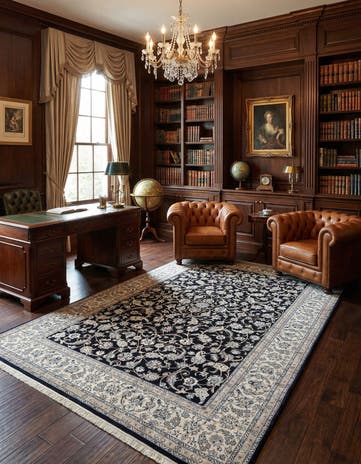 7' 3 x 10' 4 Hand Knotted Nain Rug