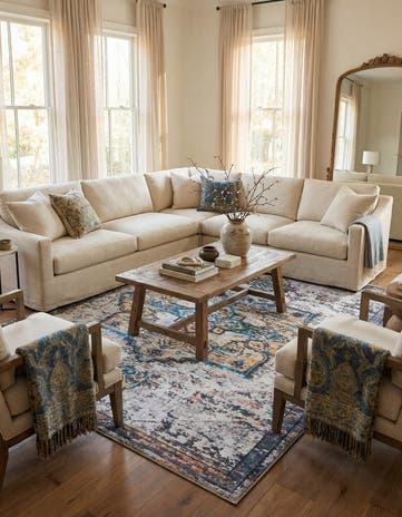 7' 10 x 11' Washable Francesca Rug