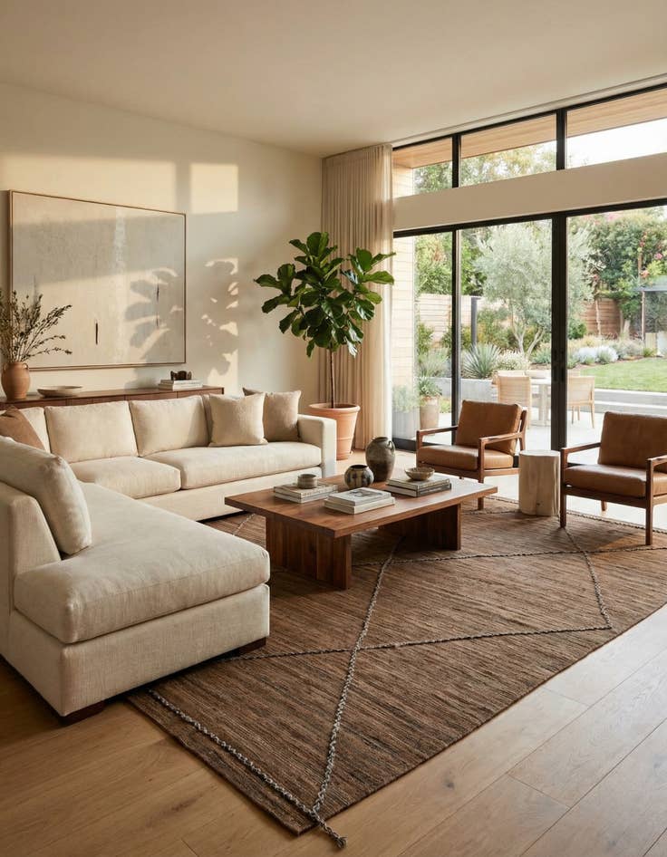 Detail image of 9' 5 x 13' 1  Hand Woven Kilim Modern Wool Rug