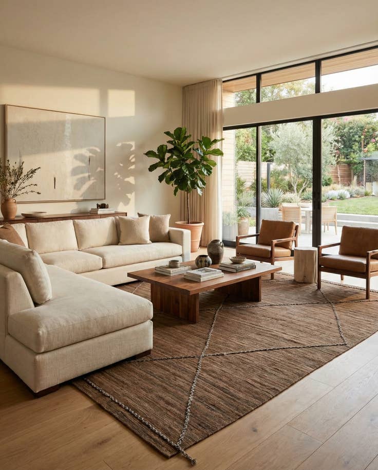 Detail image of 9' 5 x 13' 1 Hand Woven Kilim Modern Wool Rug