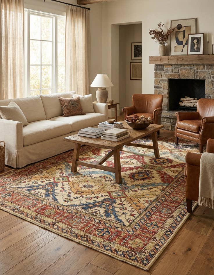 Detail image of 6' 8 x 10' 4  Hand Knotted Kazak Oriental Rug