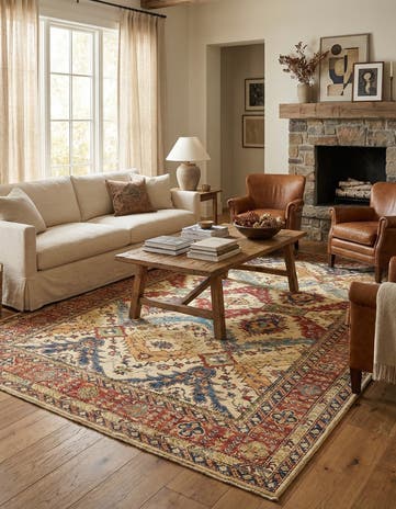 6' 8 x 10' 4 Hand Knotted Kazak Oriental Rug