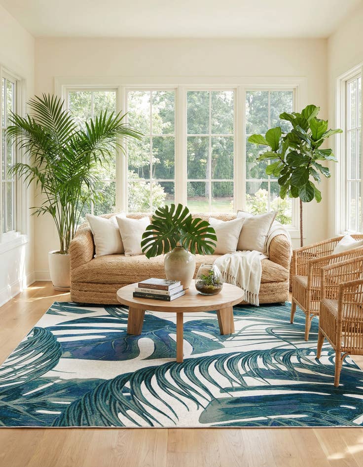 Detail image of 10' x 10' Blossom Square Rug