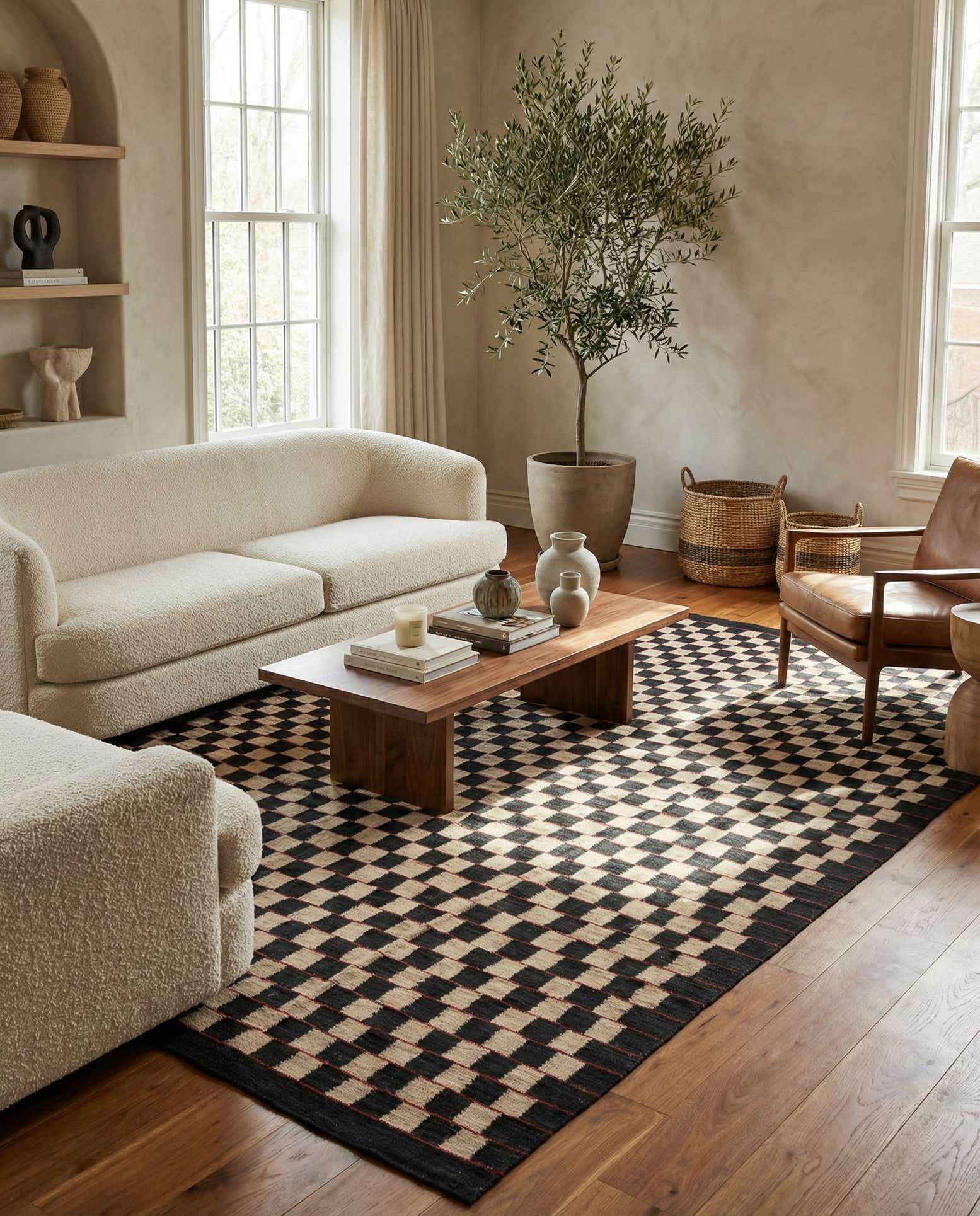 8' x 9' 7 Hand Woven Kilim Modern Wool Rug