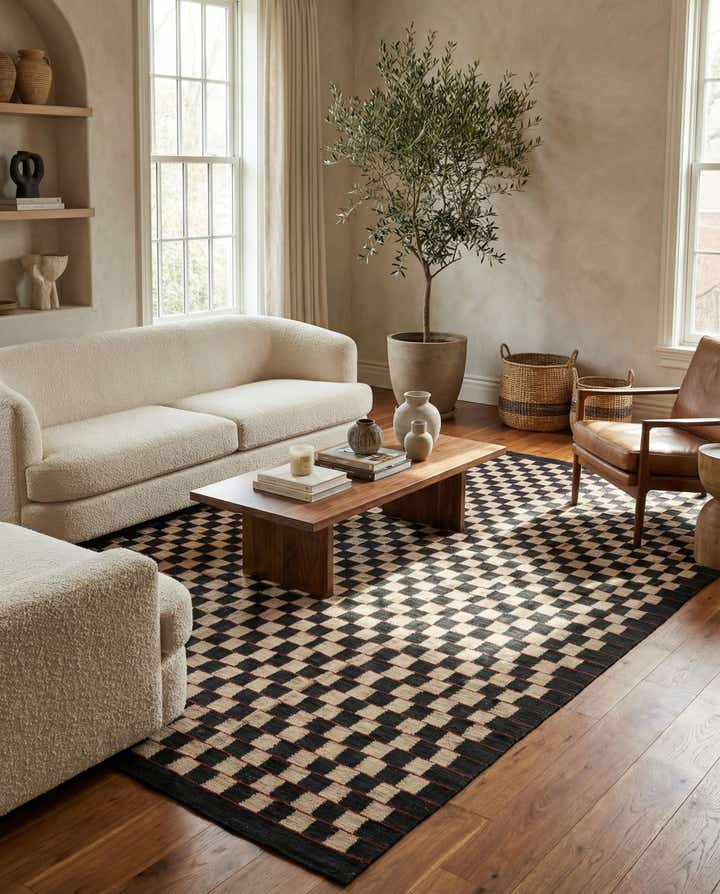 8' x 9' 7 Hand Woven Kilim Modern Wool Rug