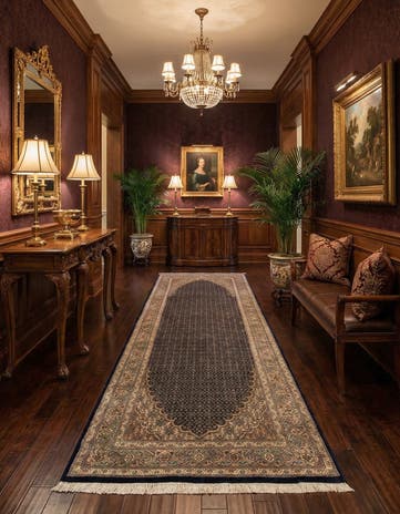 2' 8 x 9' 7 Tabriz Mahi Wool Runner Rug