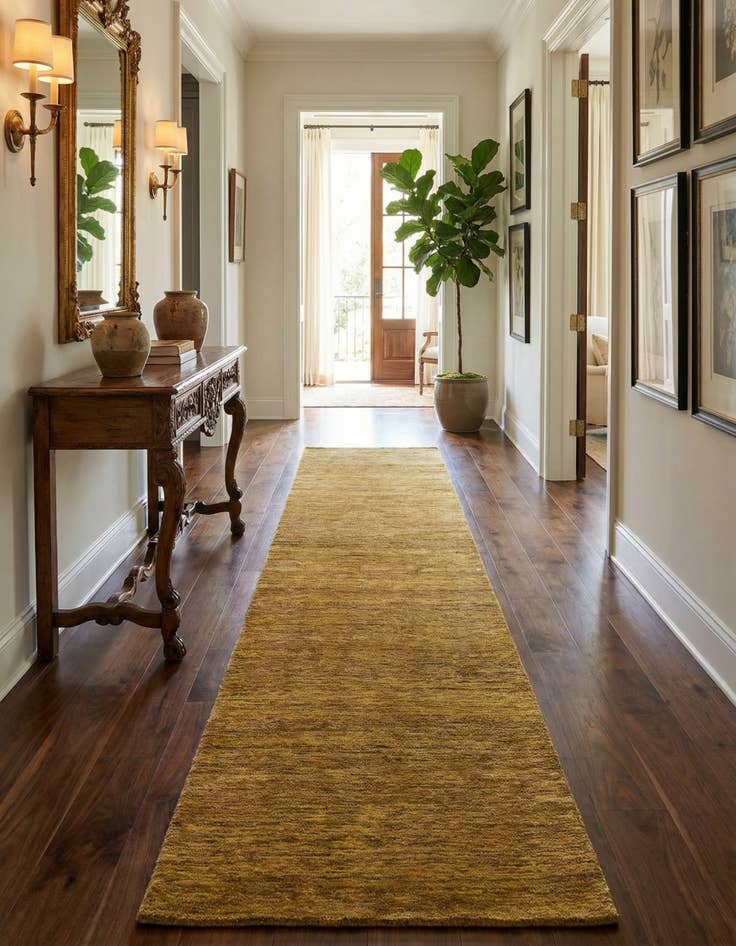 Detail image of 2' 7 x 12' 7 Kashkuli Wool Runner Rug