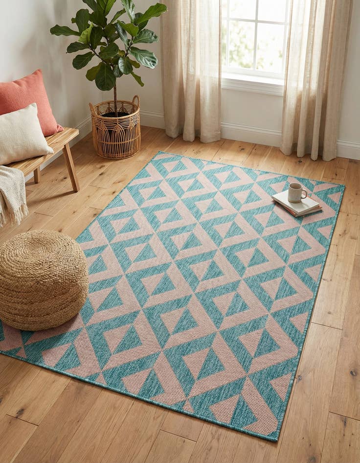 Detail image of 3' x 5' 3  Washable Jill Zarin Napa Indoor / Outdoor Rug