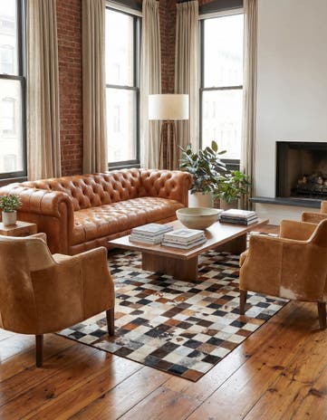 5' x 8' Cowhide Rug