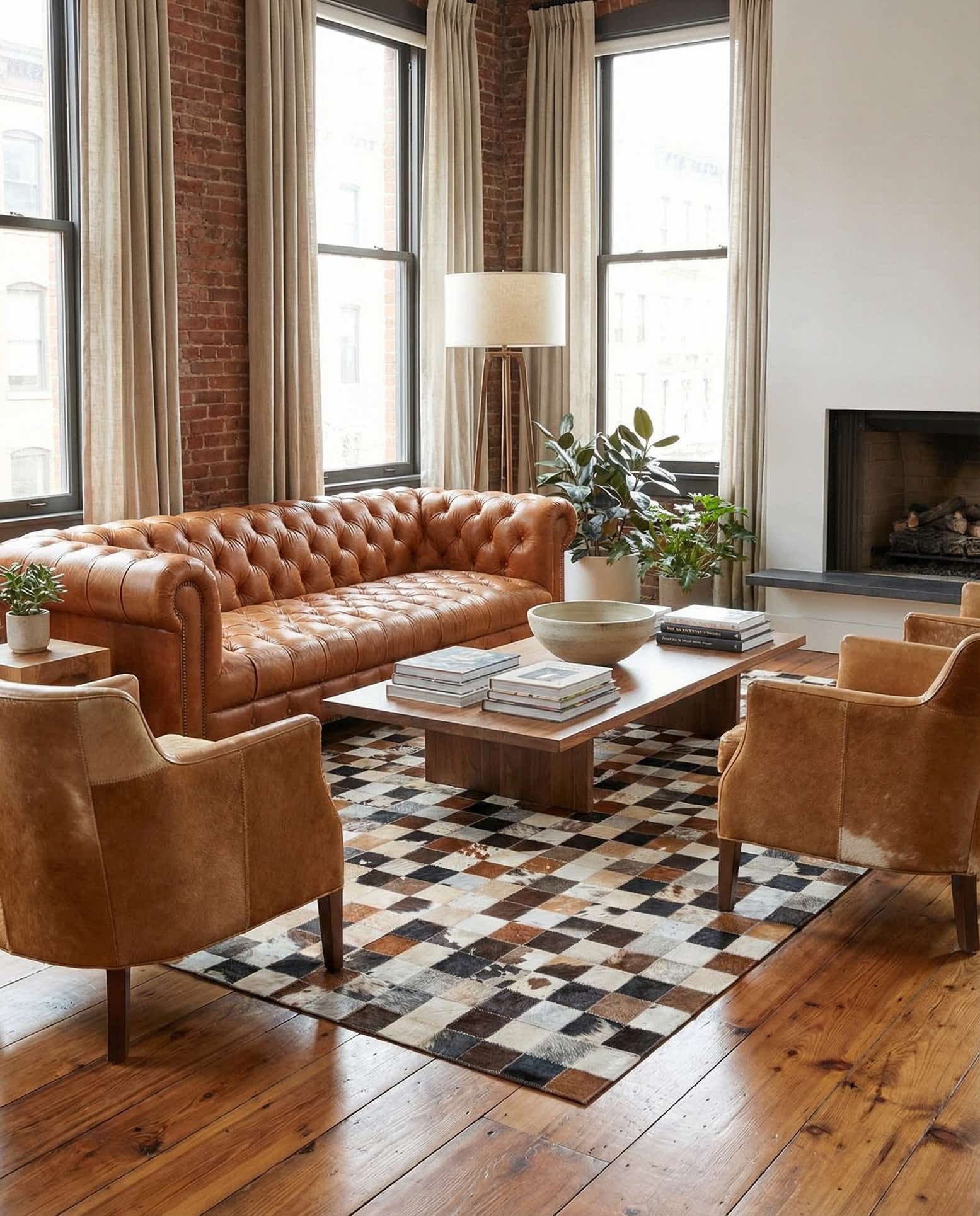 5' x 8' Cowhide Rug