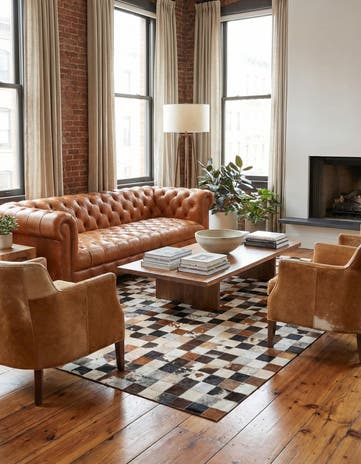 5' x 8' Cowhide Rug